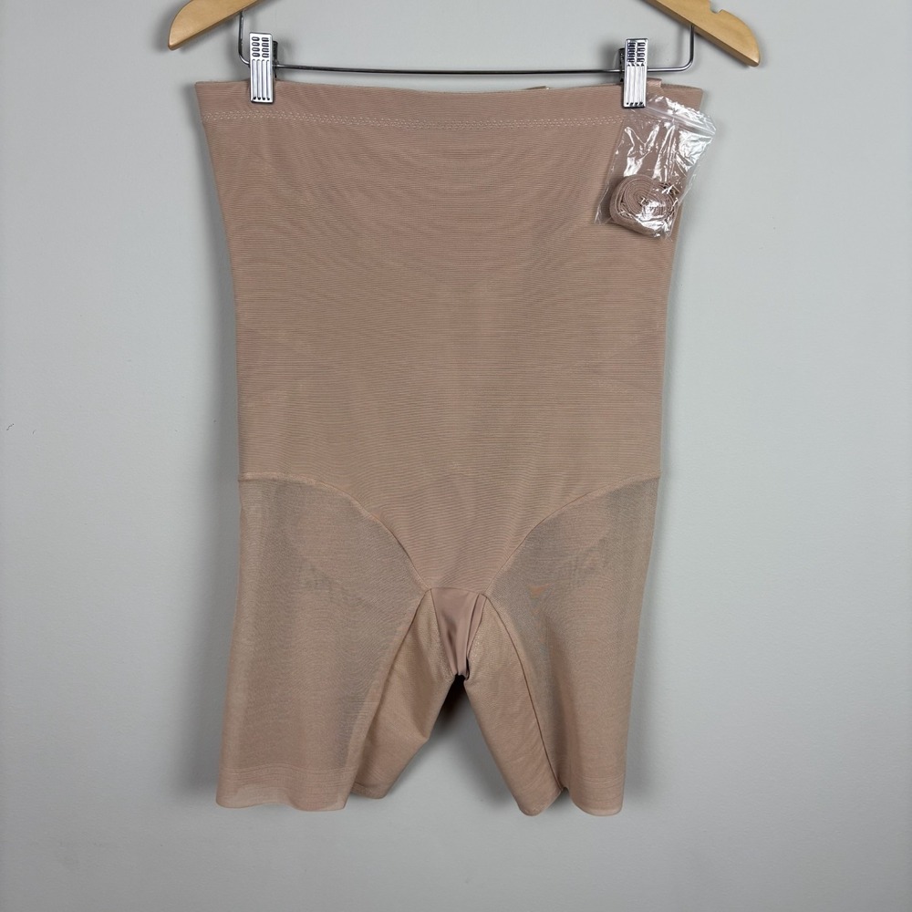 Honeylove Superpower Short 1X Beige Shapewear Slimming Straps Sand‎ Girdle NEW